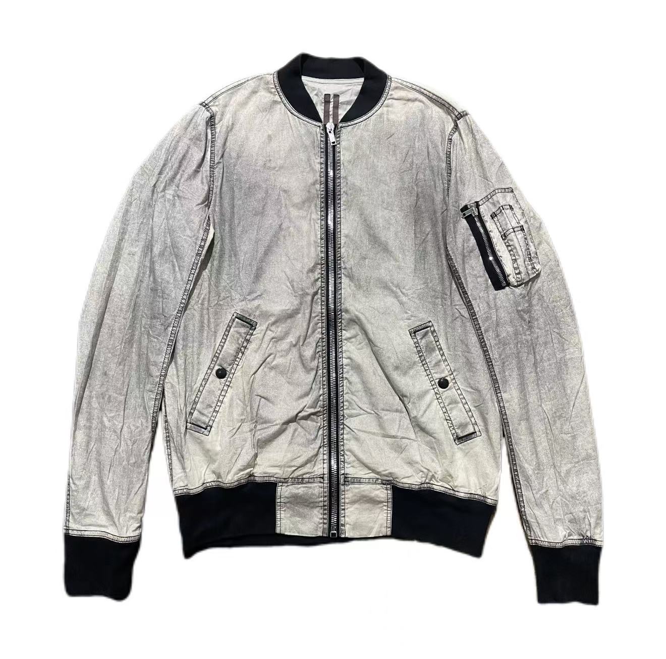 Rick Owens Drkshdw Washed Cotton MA-1 Bomber Jacket