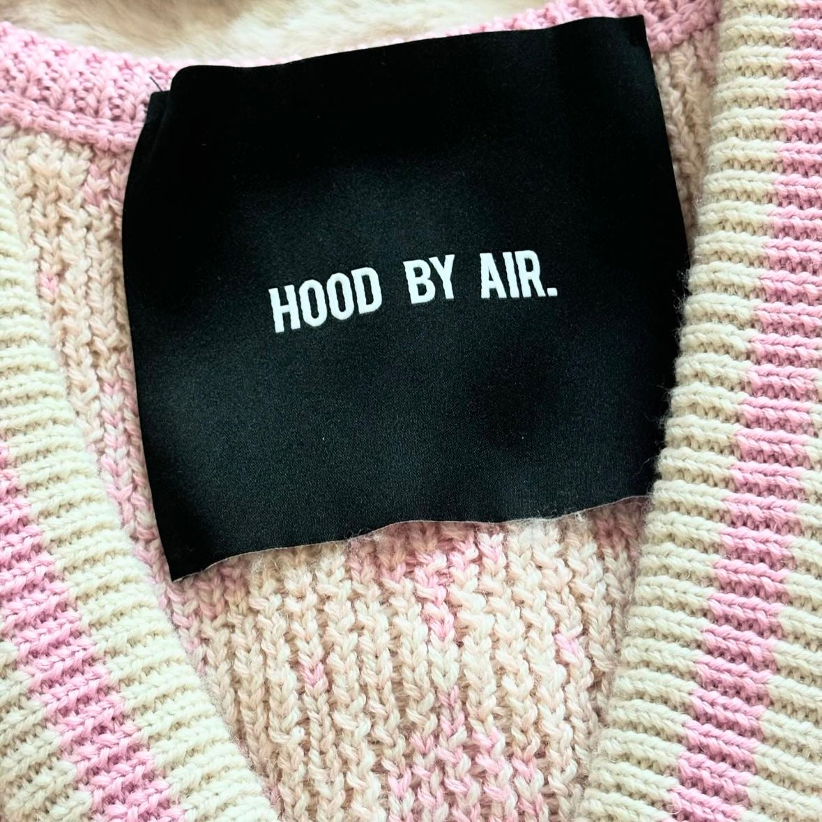 Hood by air geek knit vest