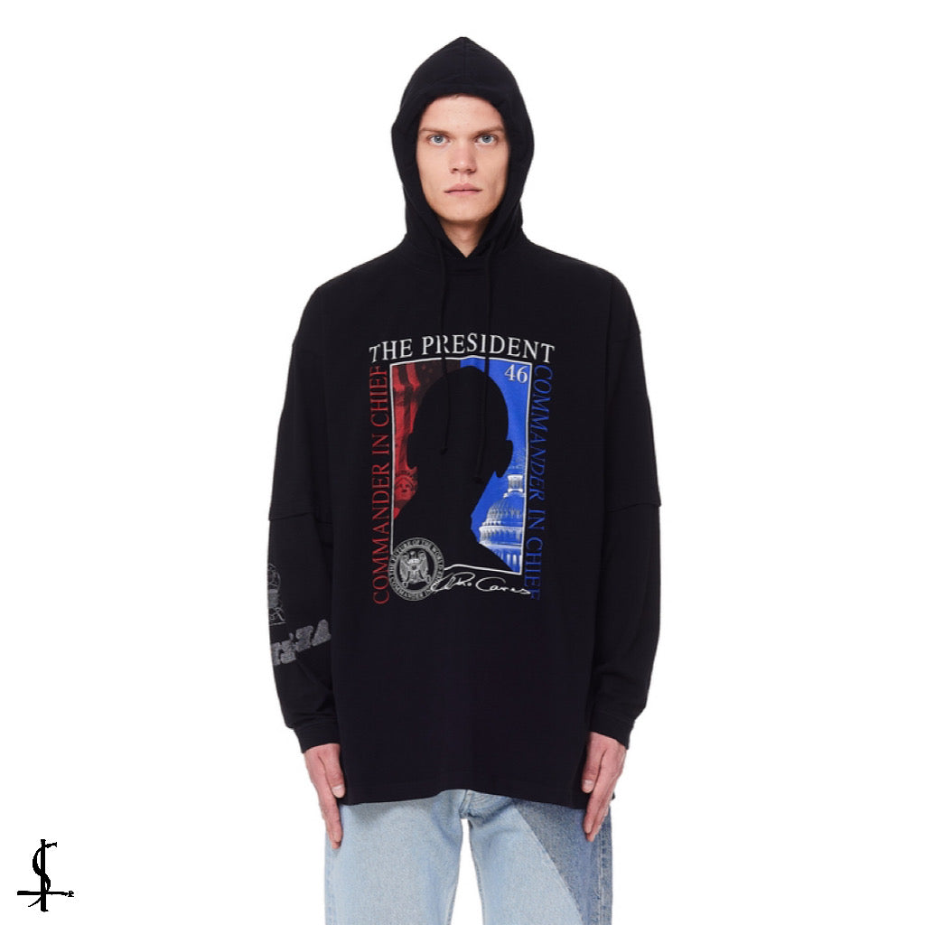 Vetements AW19 the president masked hoodie