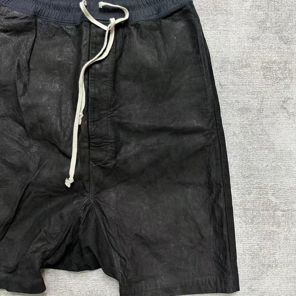 Rick Owens 15AW Leather Shorts
