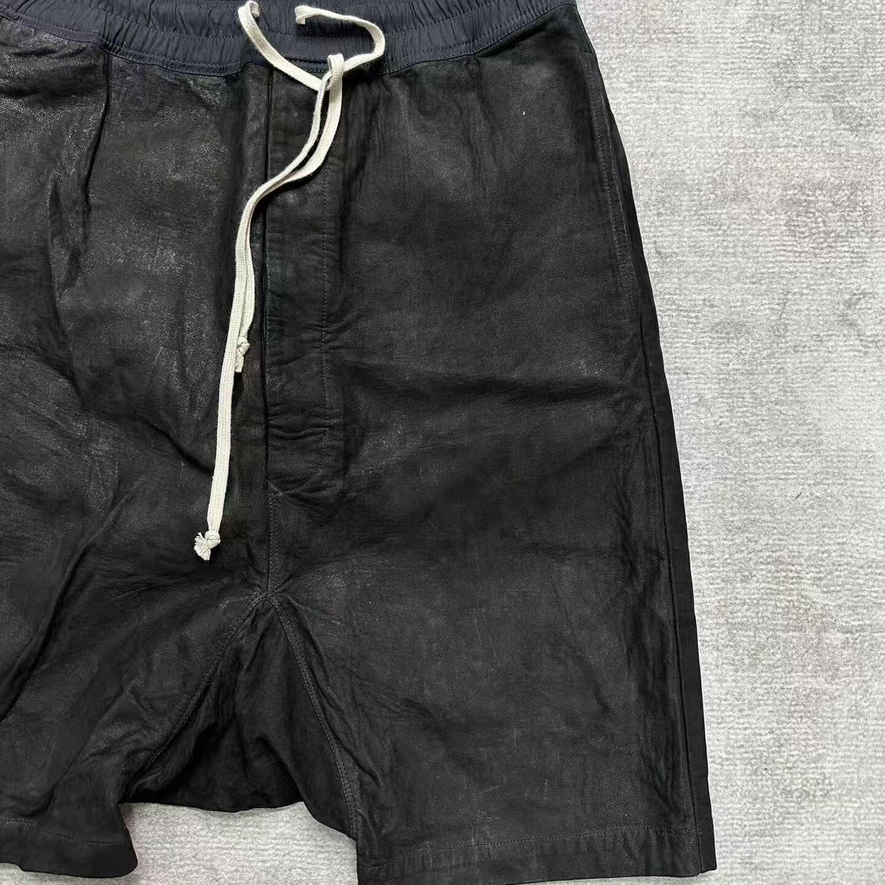 Rick Owens 15AW Leather Shorts