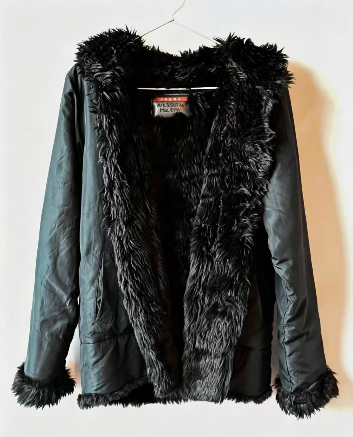 Prada sport 09W Reversible Nylon Fur Jacket