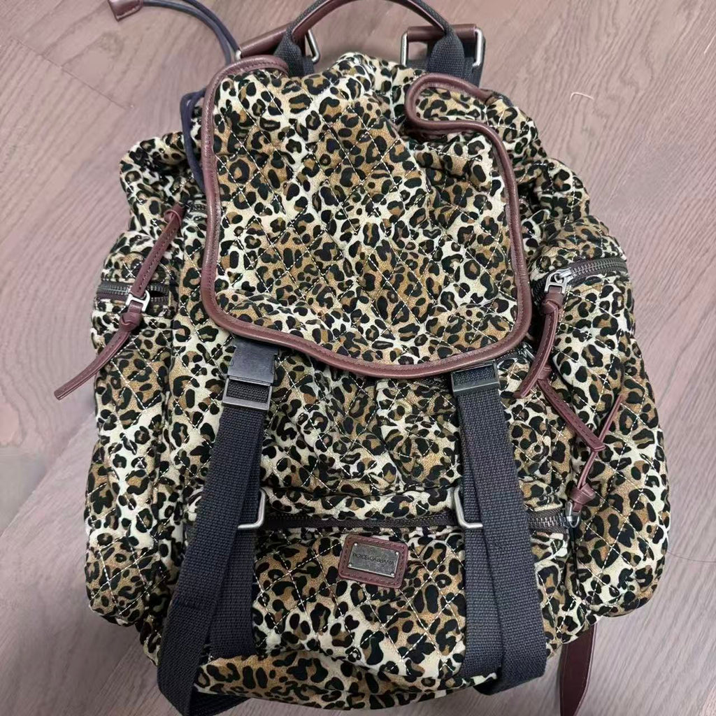 Dolce & Gabbana Vintage Leopard Backpack