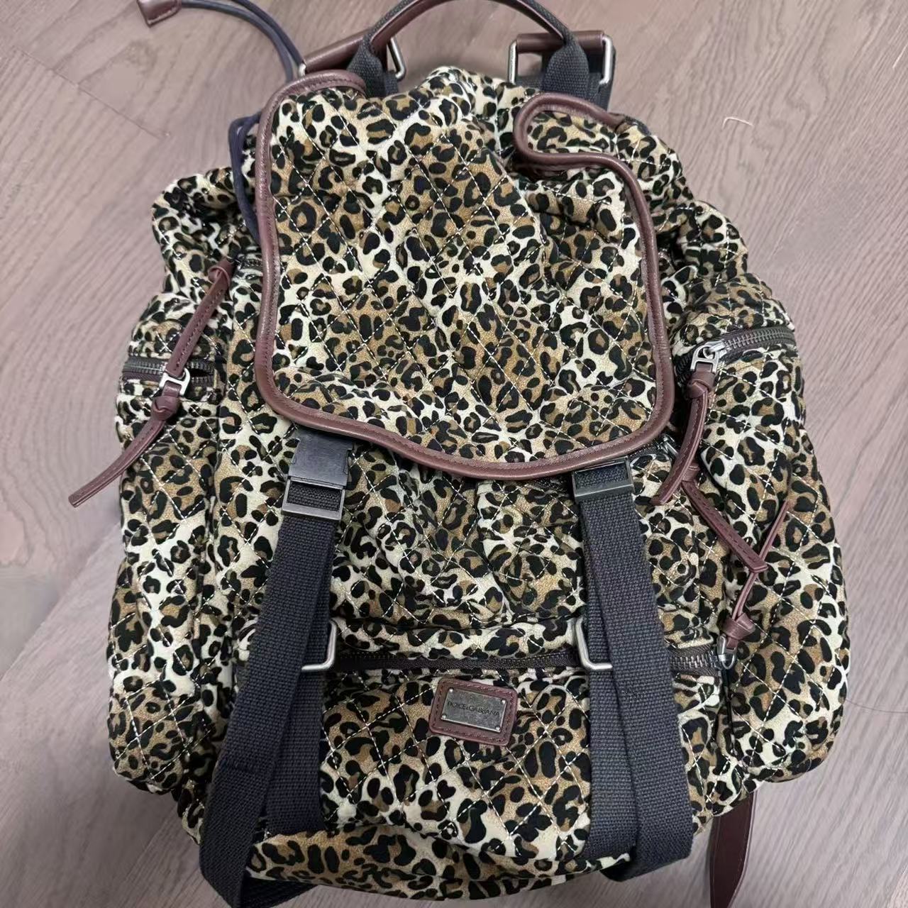 Dolce & Gabbana Vintage Leopard Backpack