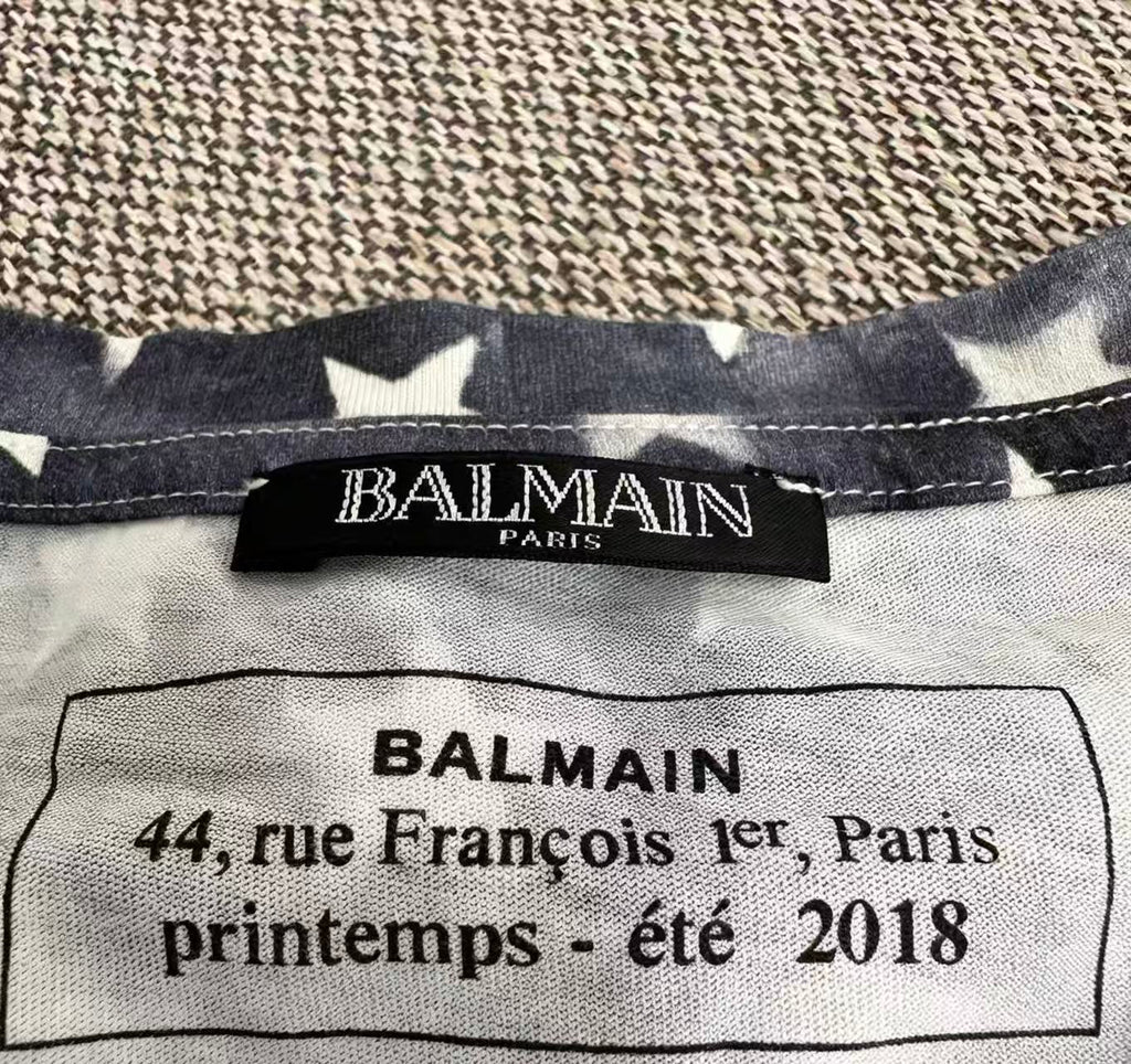 balmain stars and stripes tee