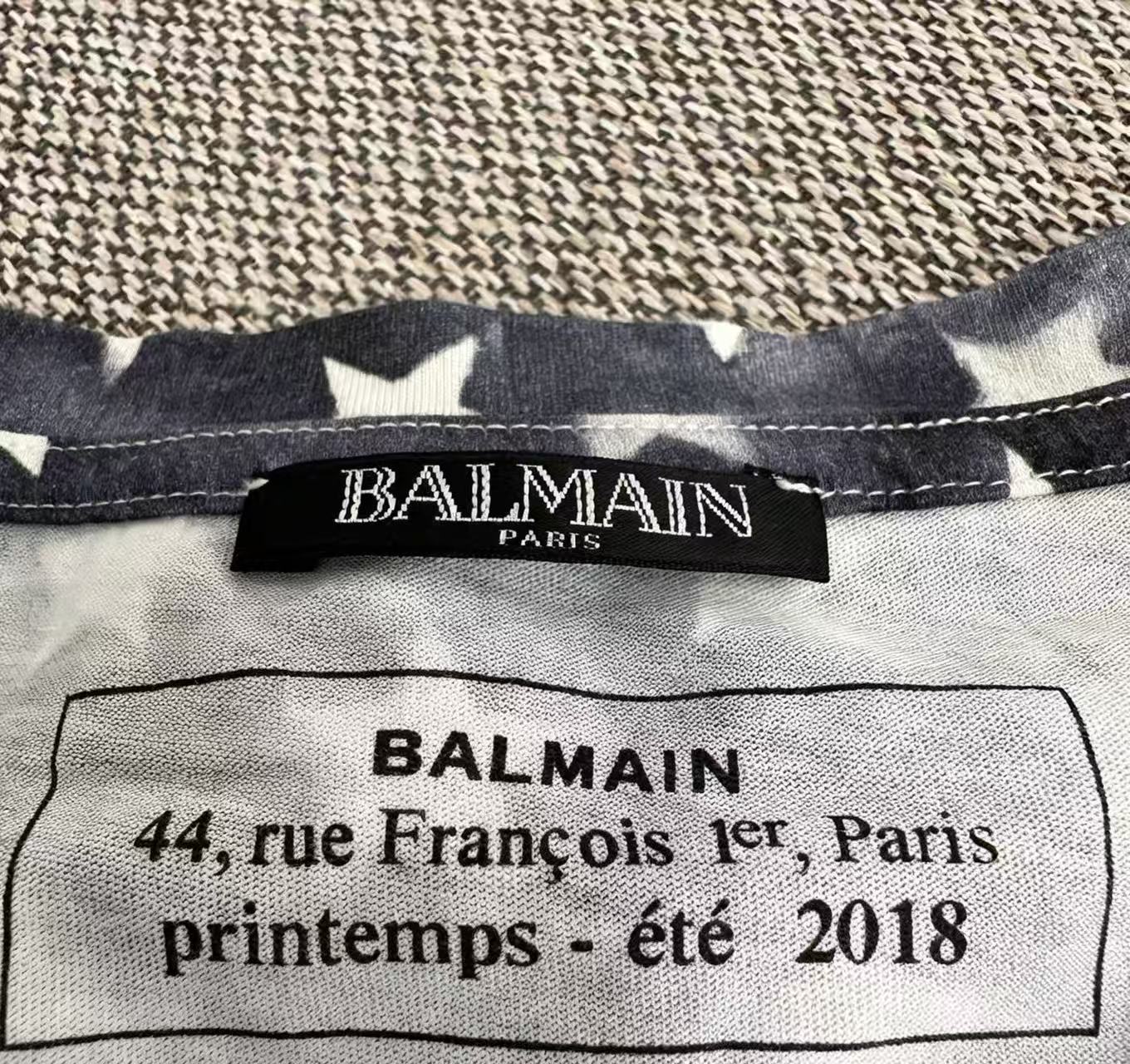 balmain stars and stripes tee