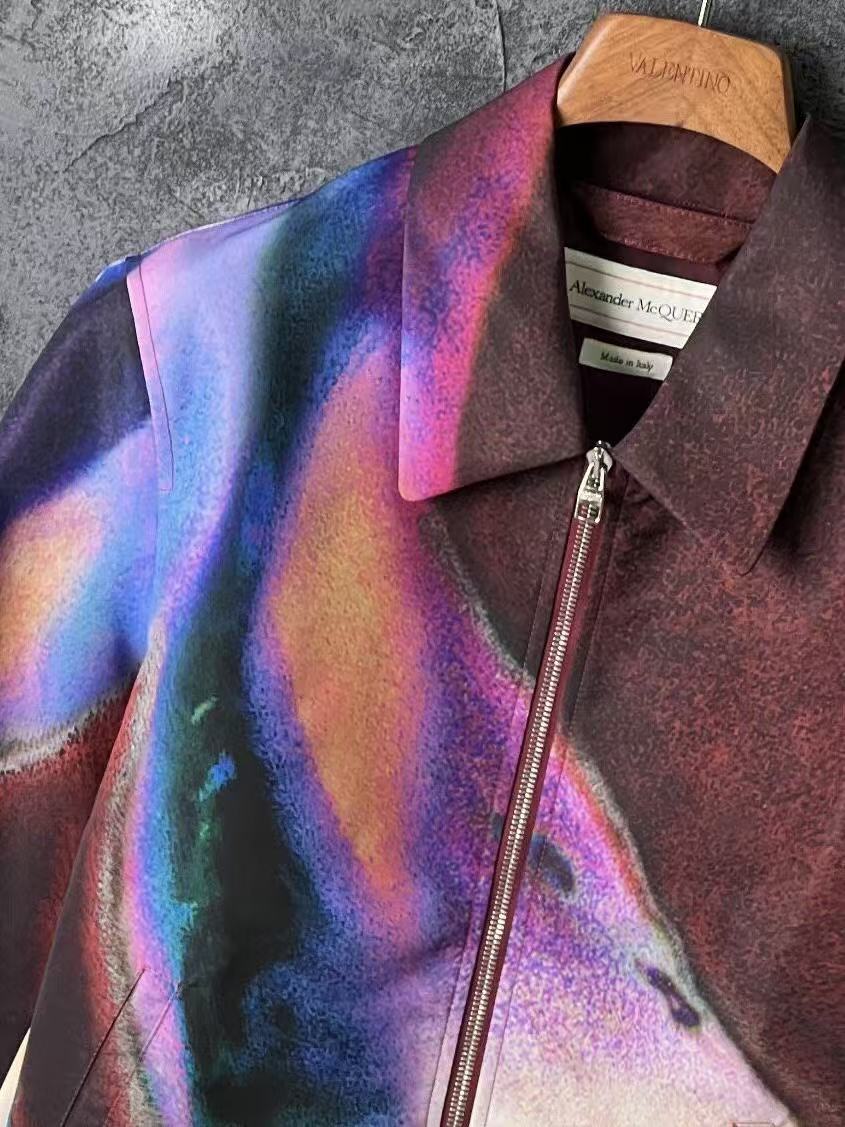 Alexander Mcqueen 23FW Luminous Flower Blouson Jacket