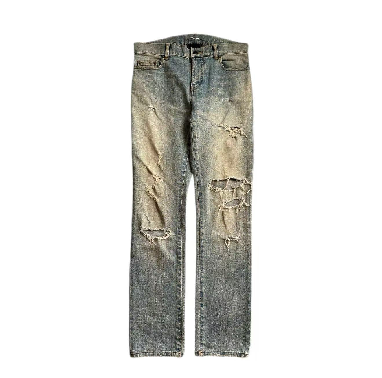 Saint Laurent 15AW Distressed Denim