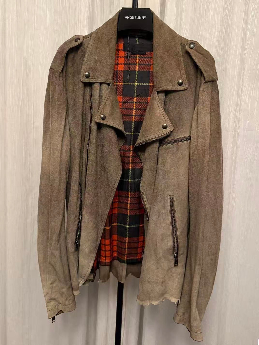 Alexander Mcqueen 11SS Deconstructed Suede Moto Jacket