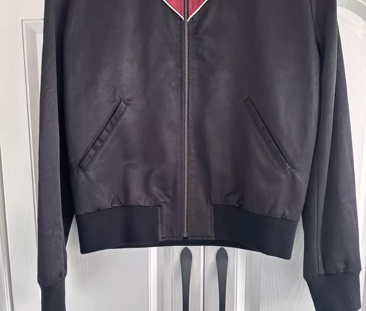 Saint Laurent FW16 Western Rose Embroidered Silk Bomber Jacket