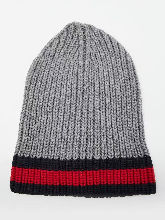Gucci Ribbed Knit Wool Beanie