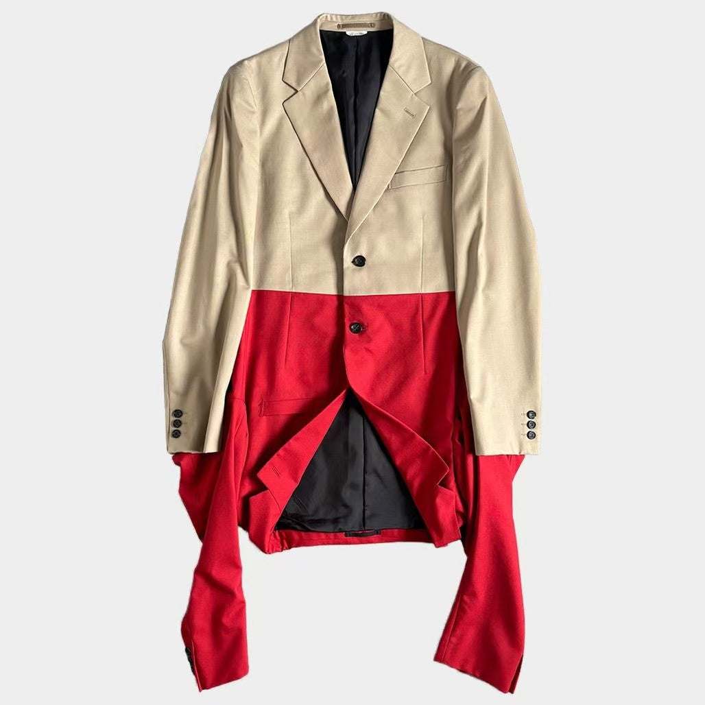 Comme des Garçons Homme Plus 2024SS Wool Long Jacket With Double Sleeves