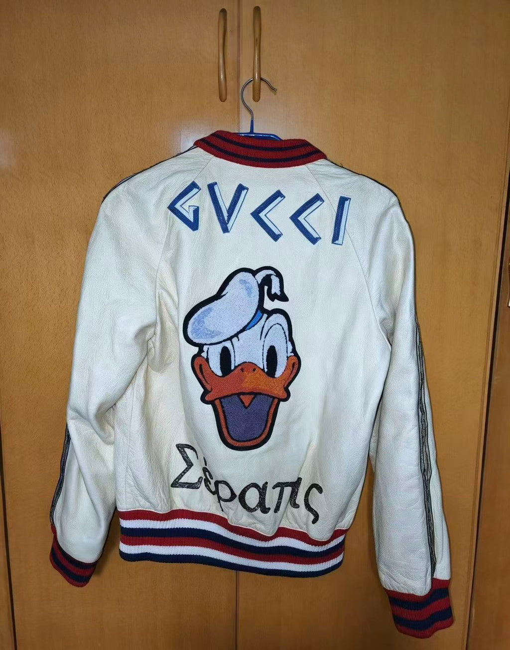 Gucci Disney Embroidered Textured-Leather Bomber Jacket