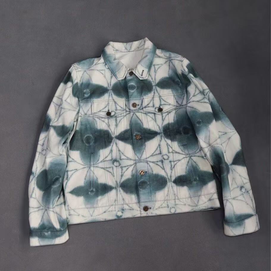 Louis Vuitton 23SS Monogram Shibori Printed Denim Jacket