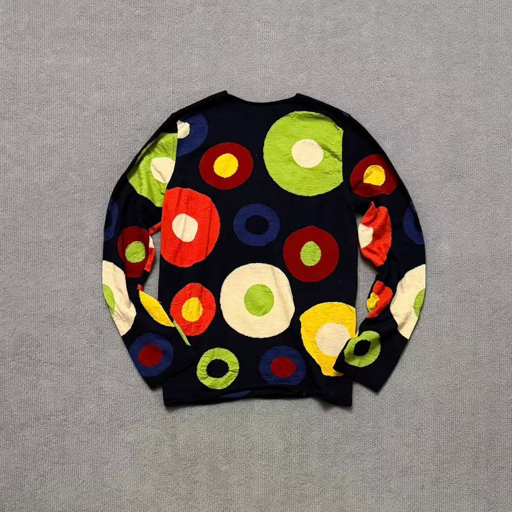 Comme des Garçons SHIRT 13AW Intarsia Circle Knit Sweater