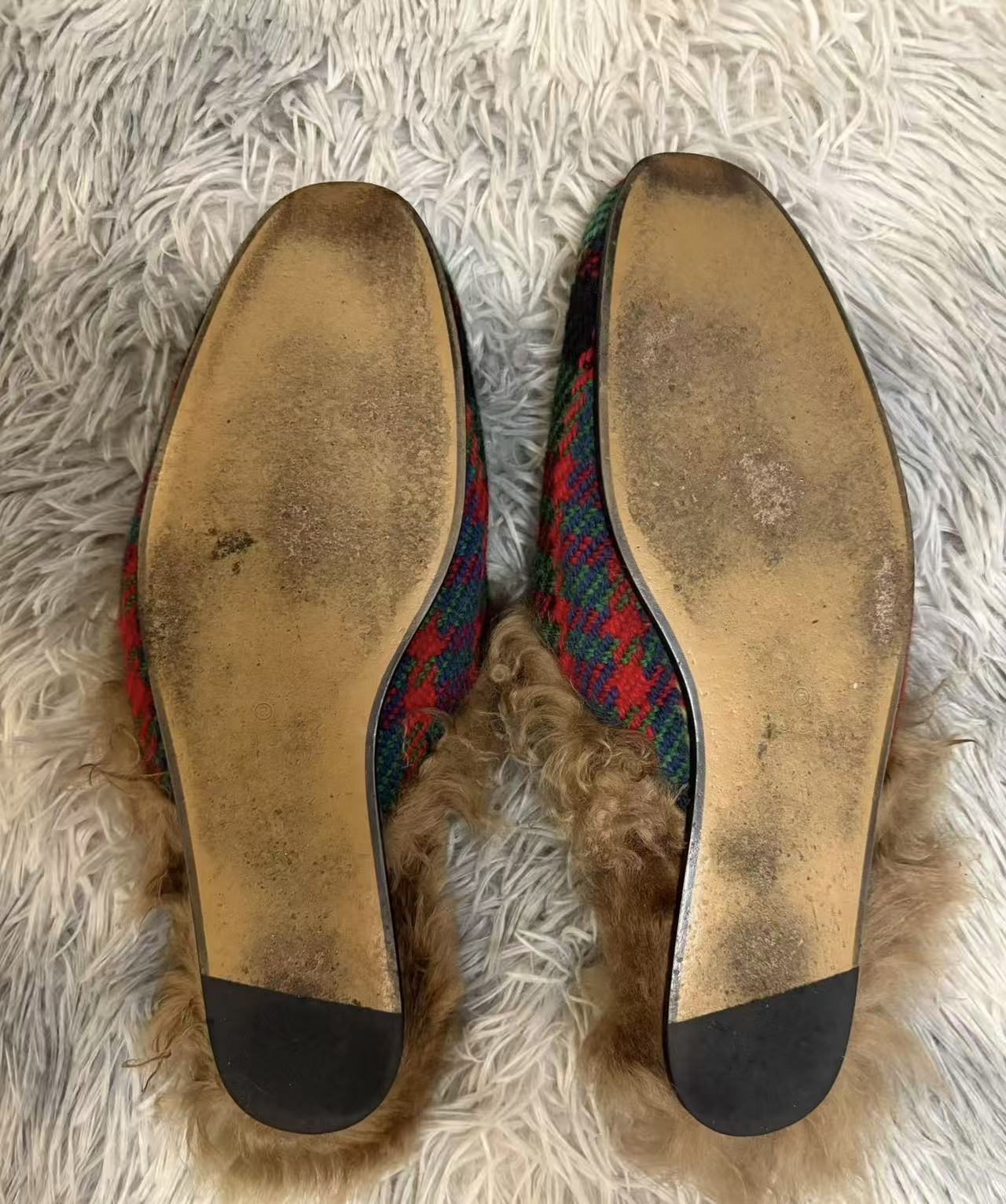 Gucci Princetown Tartan Slipper