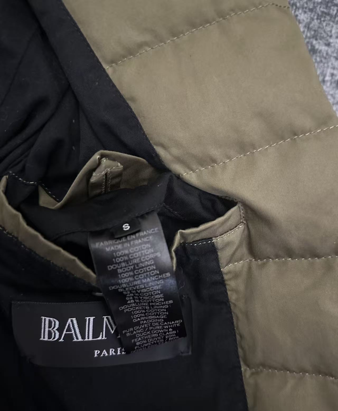 Balmain 14fw Quilted Biker Hooded Down Jacket