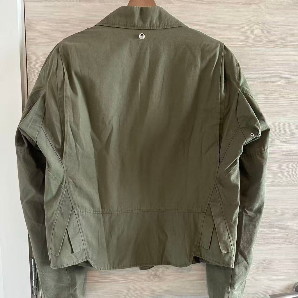 Helmut Lang 04ss Army green Biker Jacket