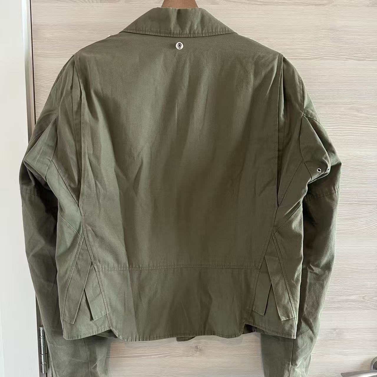 Helmut Lang 04ss Army green Biker Jacket