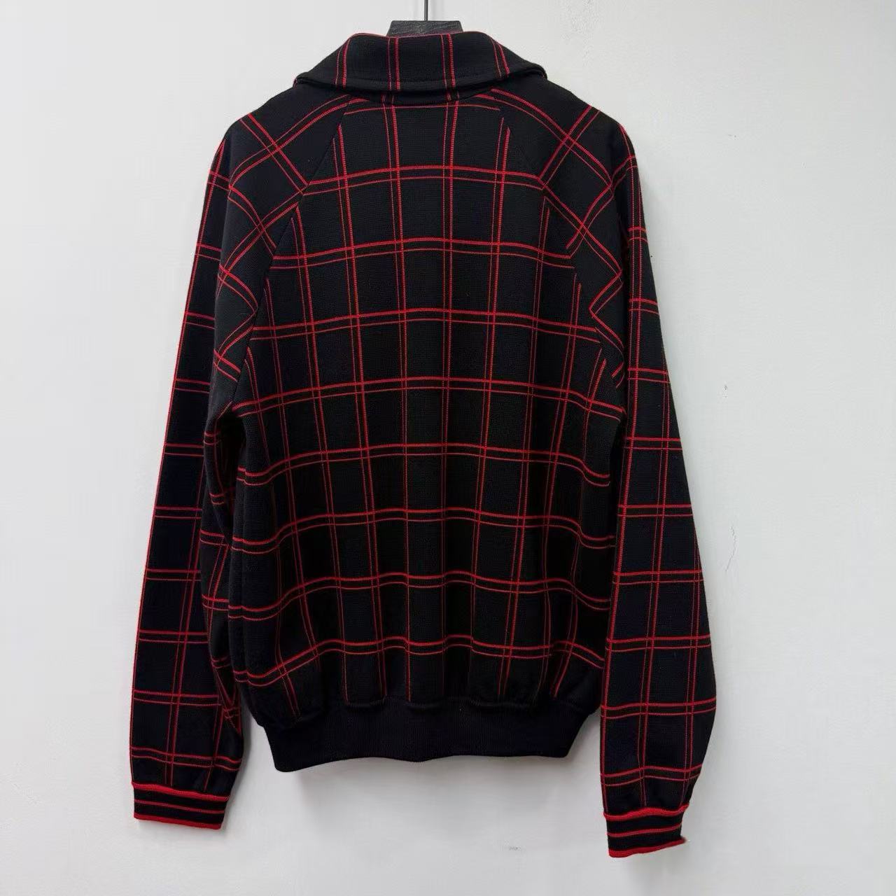 Gucci 19AW Jacquard Plaid Wool Bomber Jacket