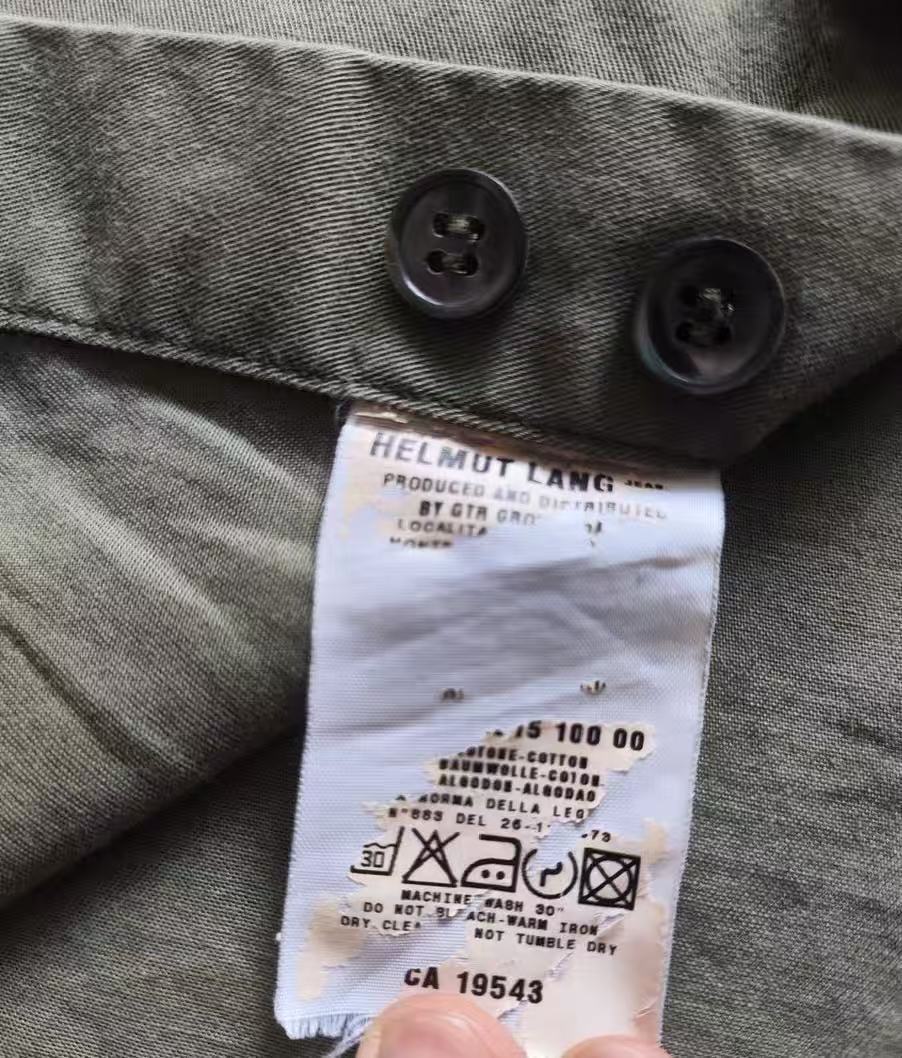 Helmut Lang 1998SS Line Taping Military Shirt