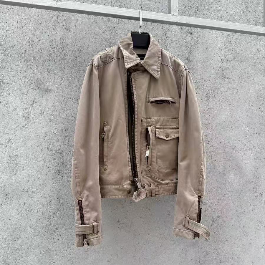 Dsquared 2 00s Vintage Zip-up Denim Biker Jacket