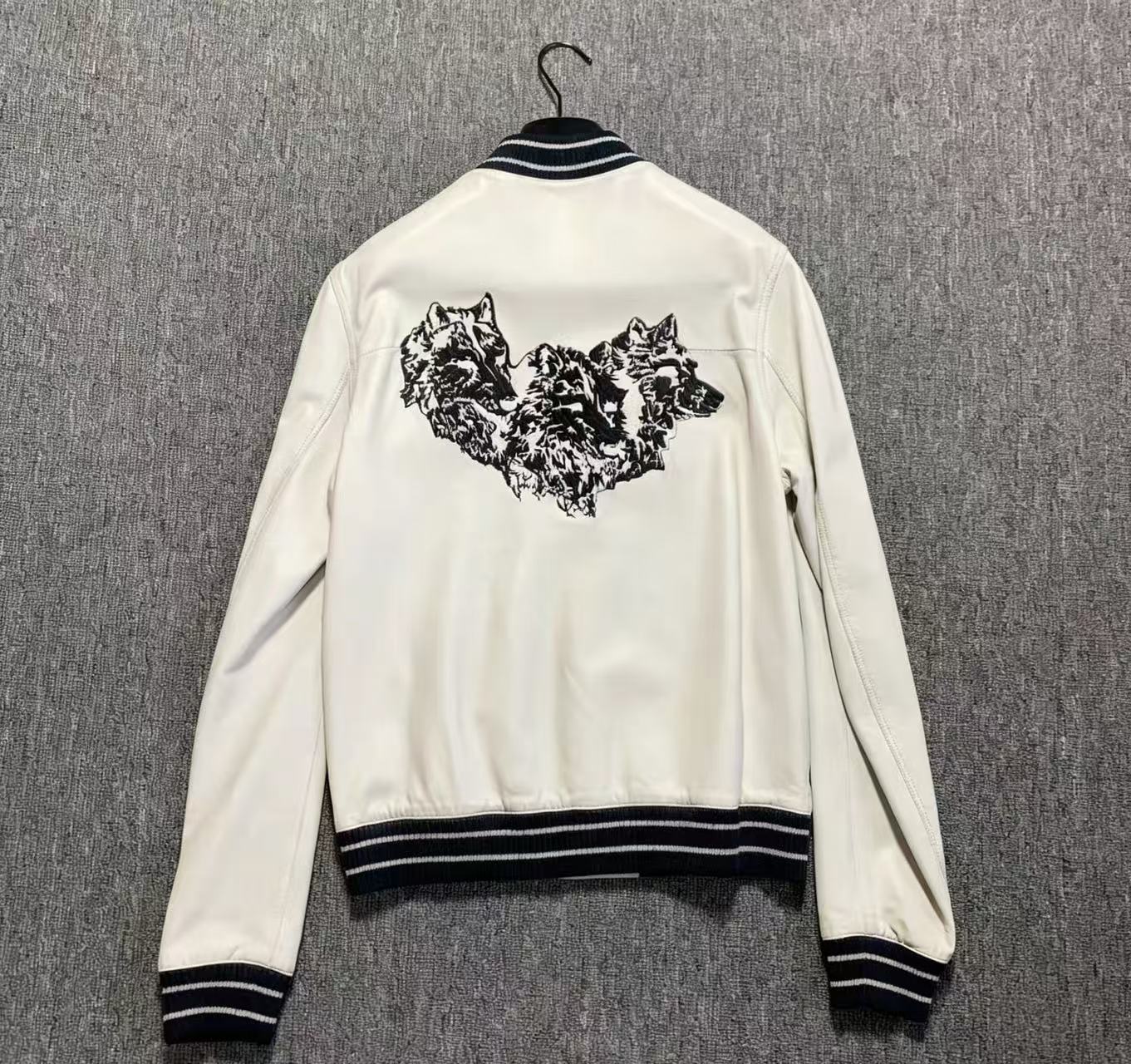 Dior Homme 05ss White Lambskin Three Wolf Jacket