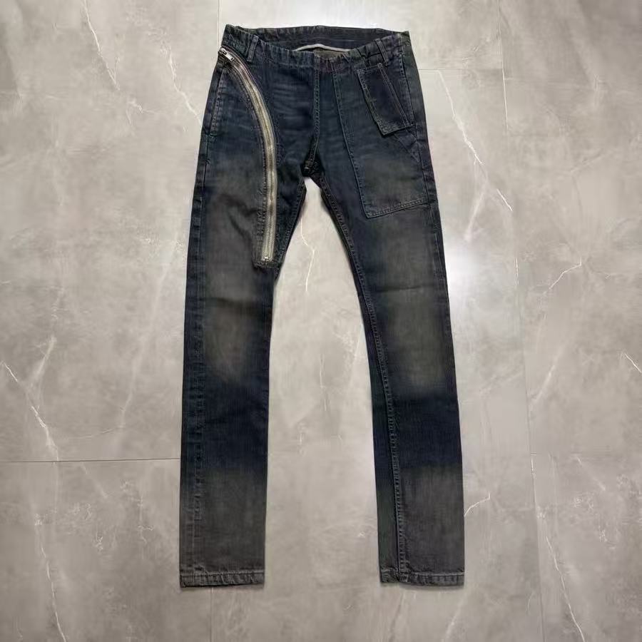 Rick Owens 14SS Hustler Selvedge Air Cut Denim Jeans