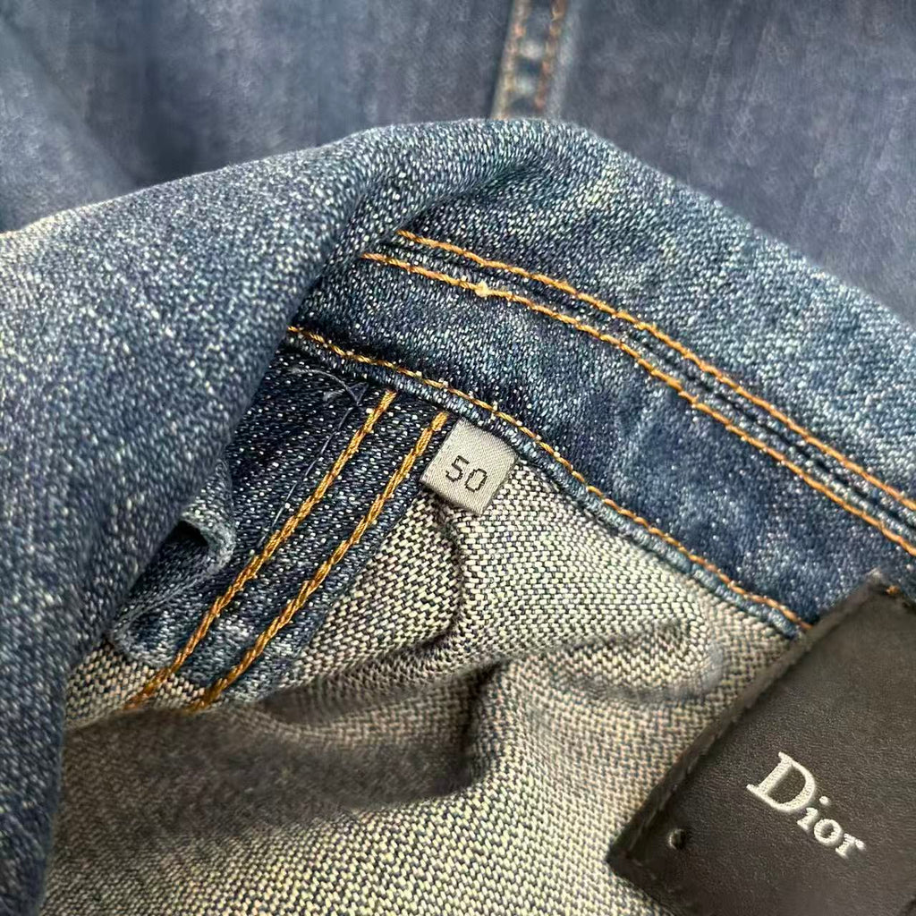 Dior Homme 05SS Orange Overdyed Denim Jacket