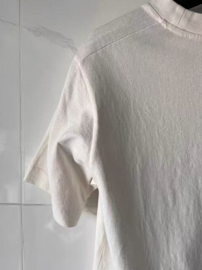 Gucci 19SS White Cat Embroidered Tee