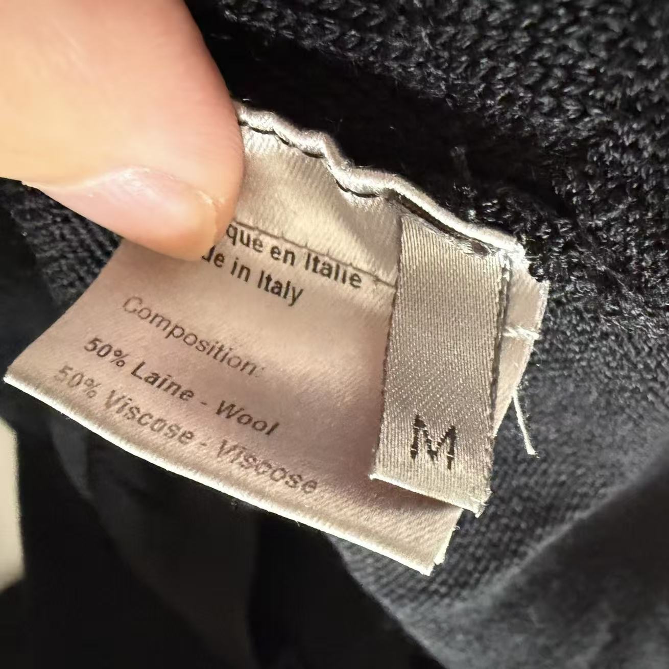 Dior Homme 04SS Strip Hooded Knit Sweater