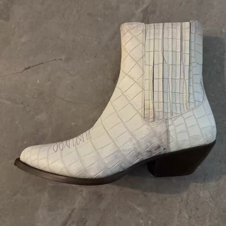 Celine 24SS Leather Western Boots