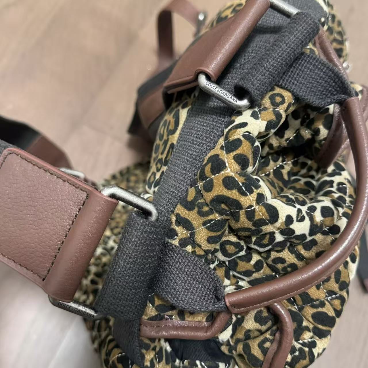 Dolce & Gabbana Vintage Leopard Backpack