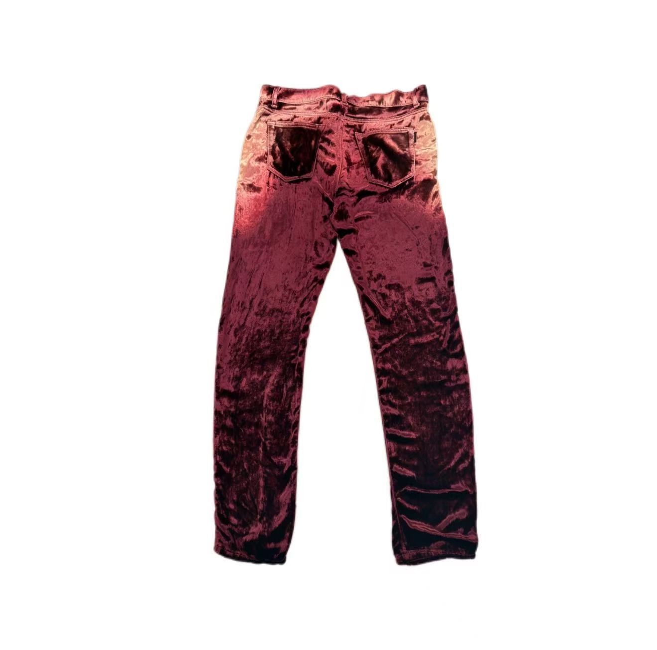 Saint Laurent Velvet Burgundy jeans