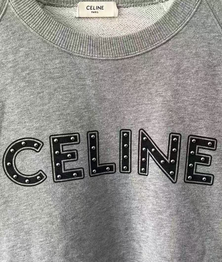 Celine Camouflage Sleeve Sweathshirt