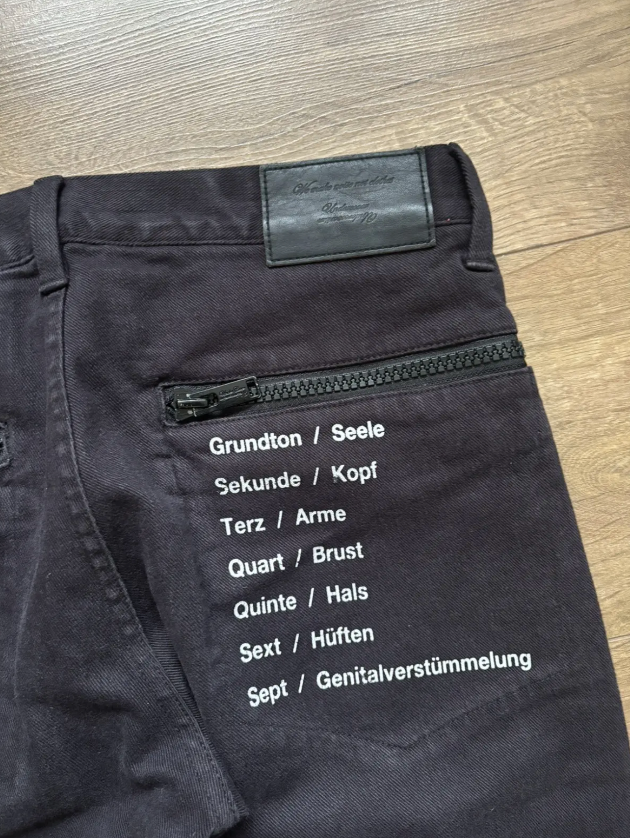 Undercover x Jun Takahshi slim fit jeans