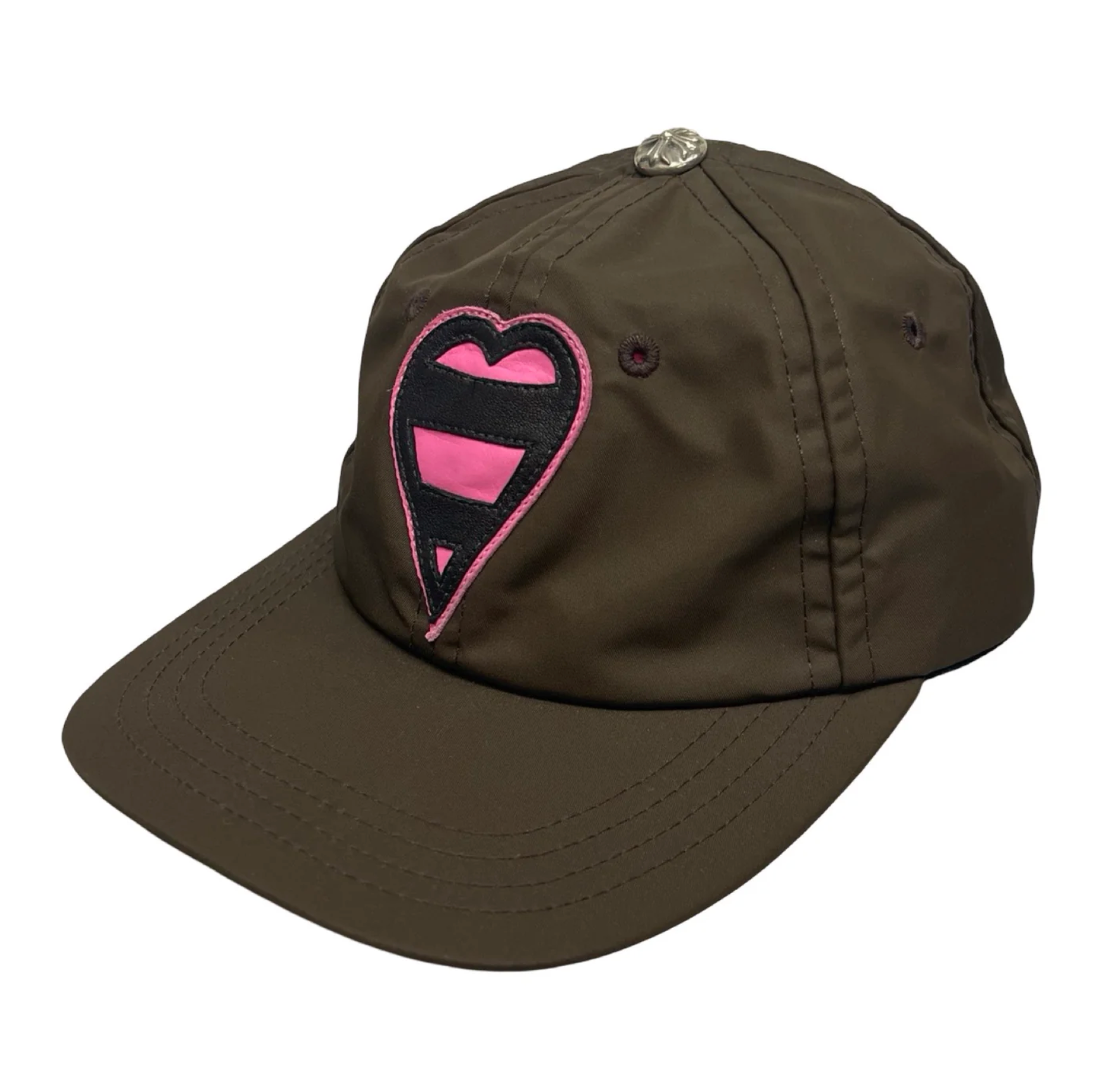 CHROME HEARTS Striped Heart Trucker Cap