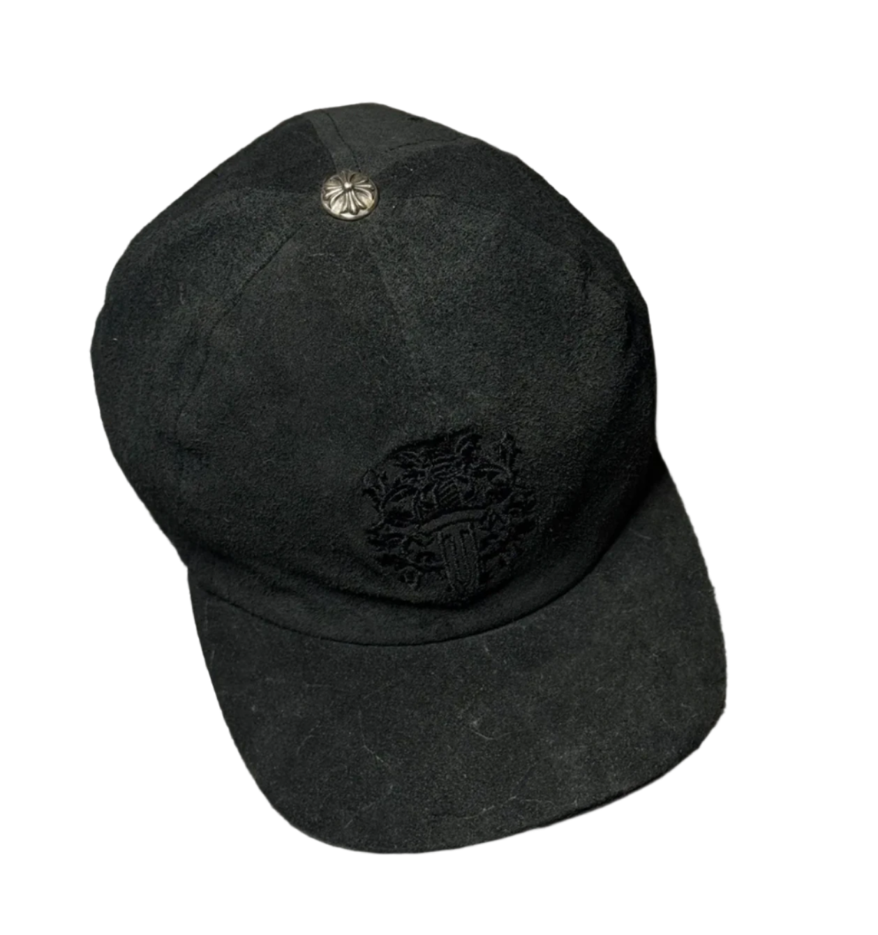 Chrome Hearts dagger suede cap