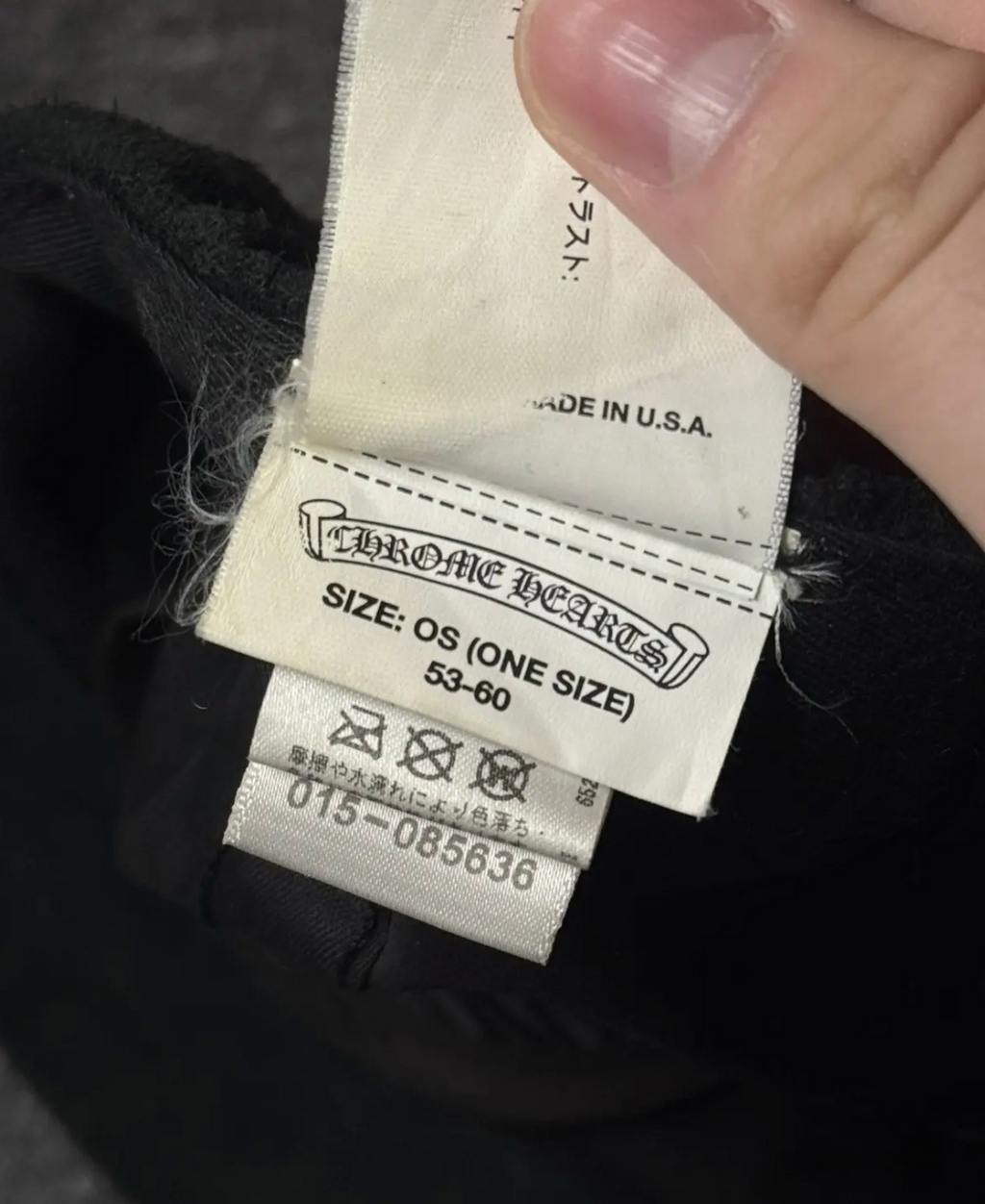 Chrome Hearts dagger suede cap