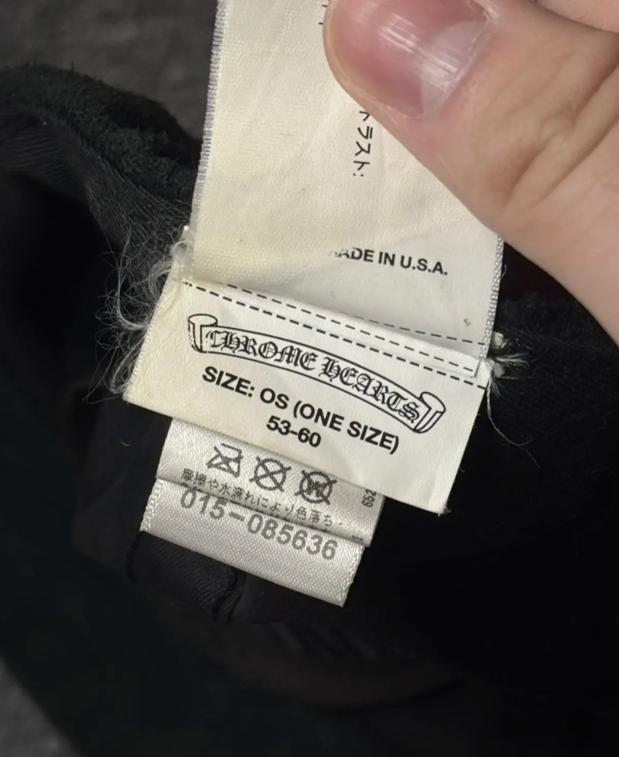 Chrome Hearts dagger suede cap