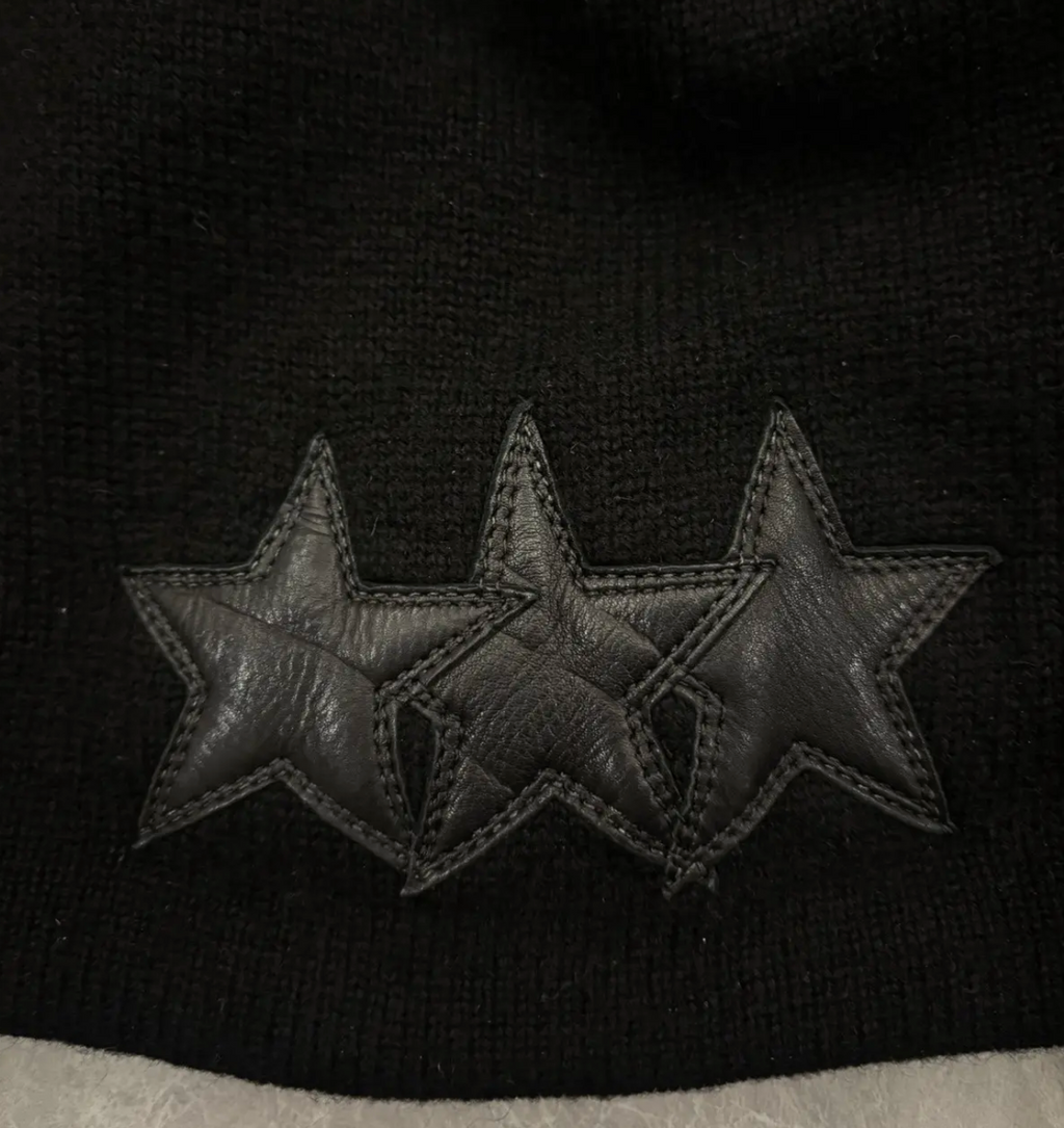 Chrome Hearts triple stars beanie