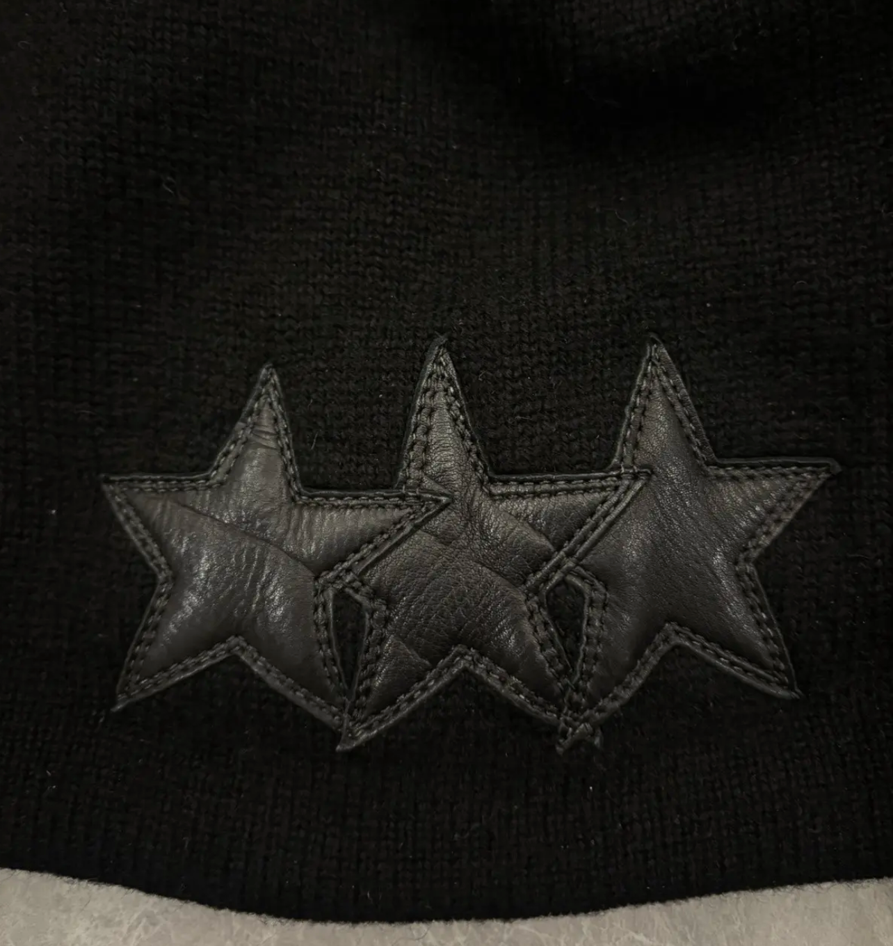 Chrome Hearts triple stars beanie