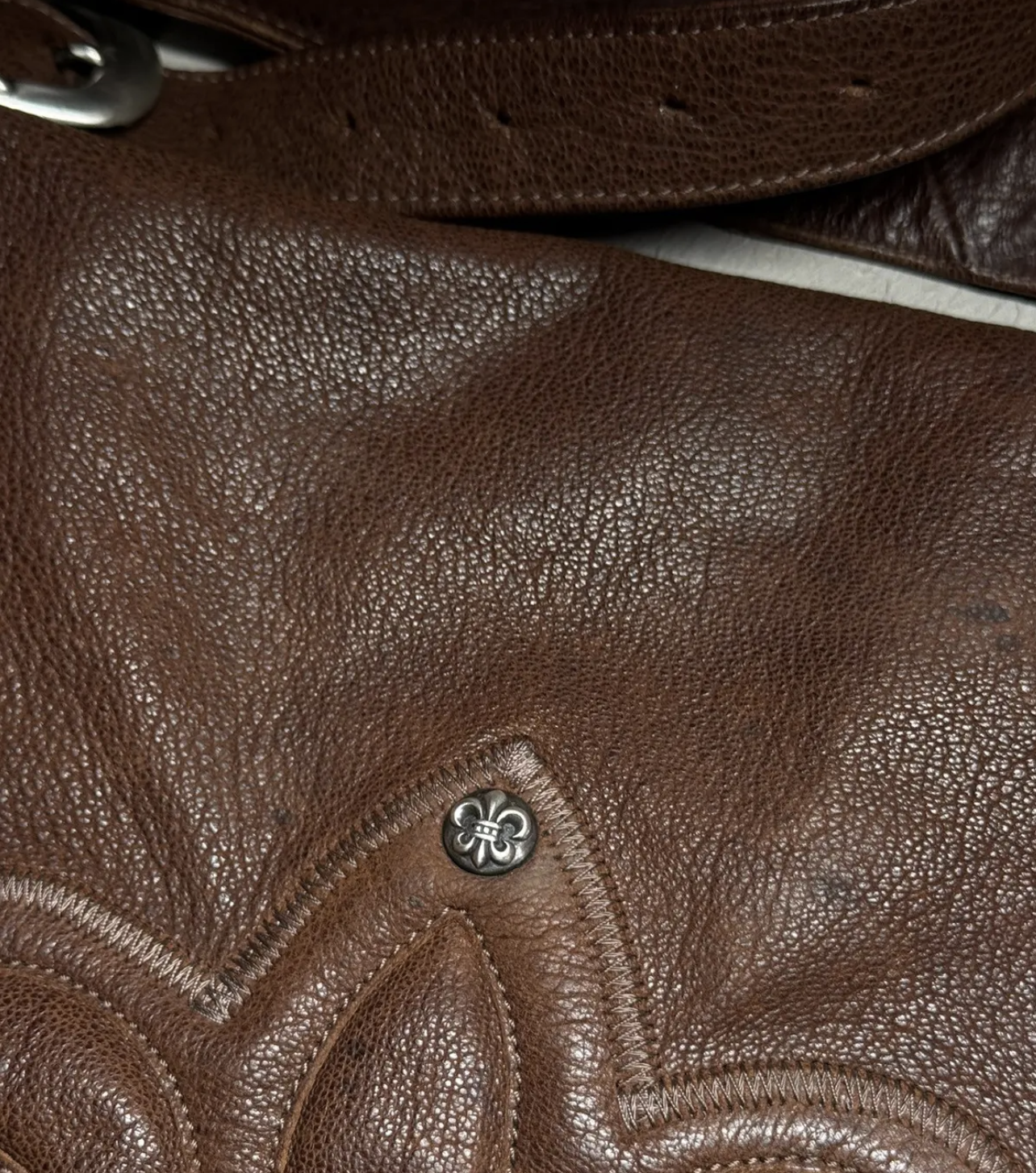 Chrome Hearts vintage archived Leather cross-body