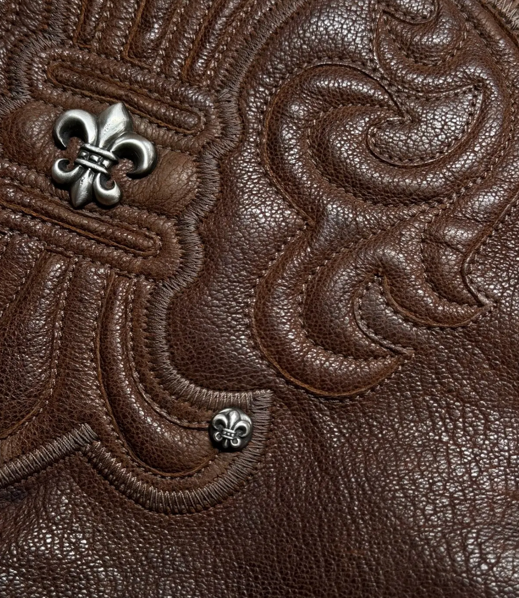 Chrome Hearts vintage archived Leather cross-body