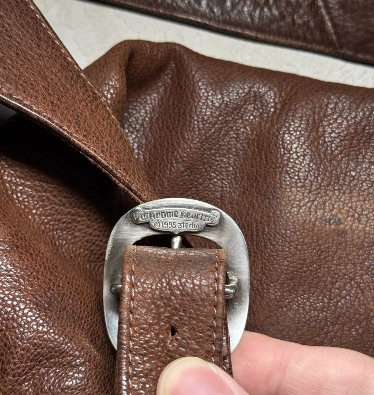 Chrome Hearts vintage archived Leather cross-body