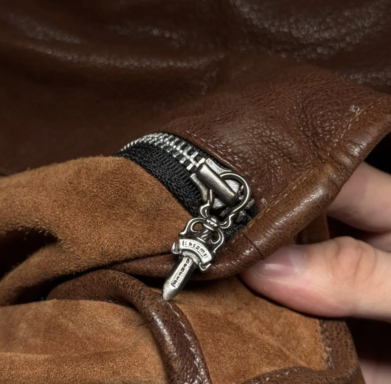 Chrome Hearts vintage archived Leather cross-body