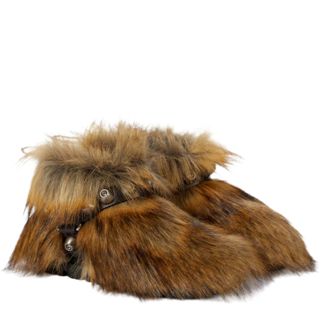 Miu Miu Harness-detail faux fur ankle boots