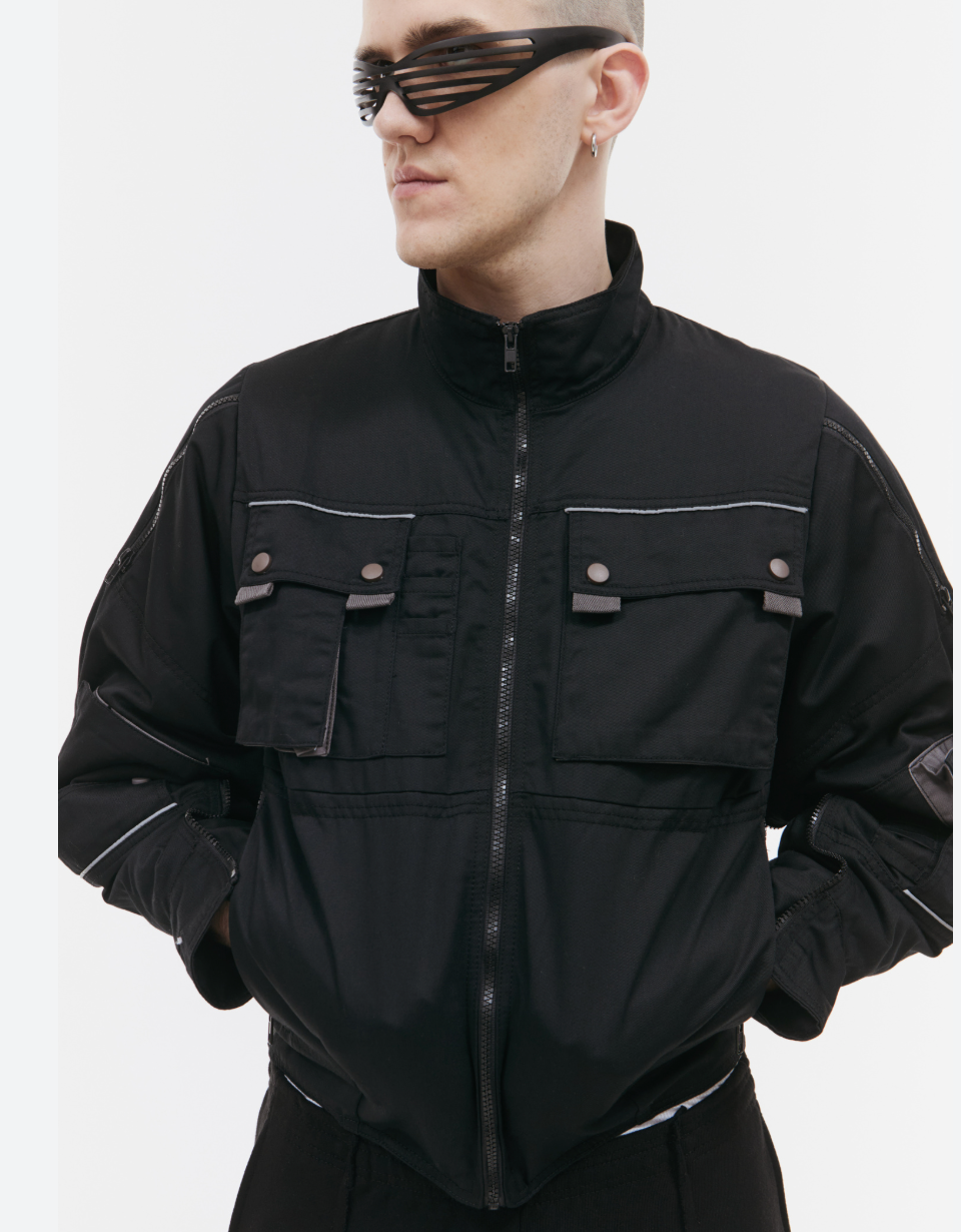 Prototypes multi pocket bomber jacket