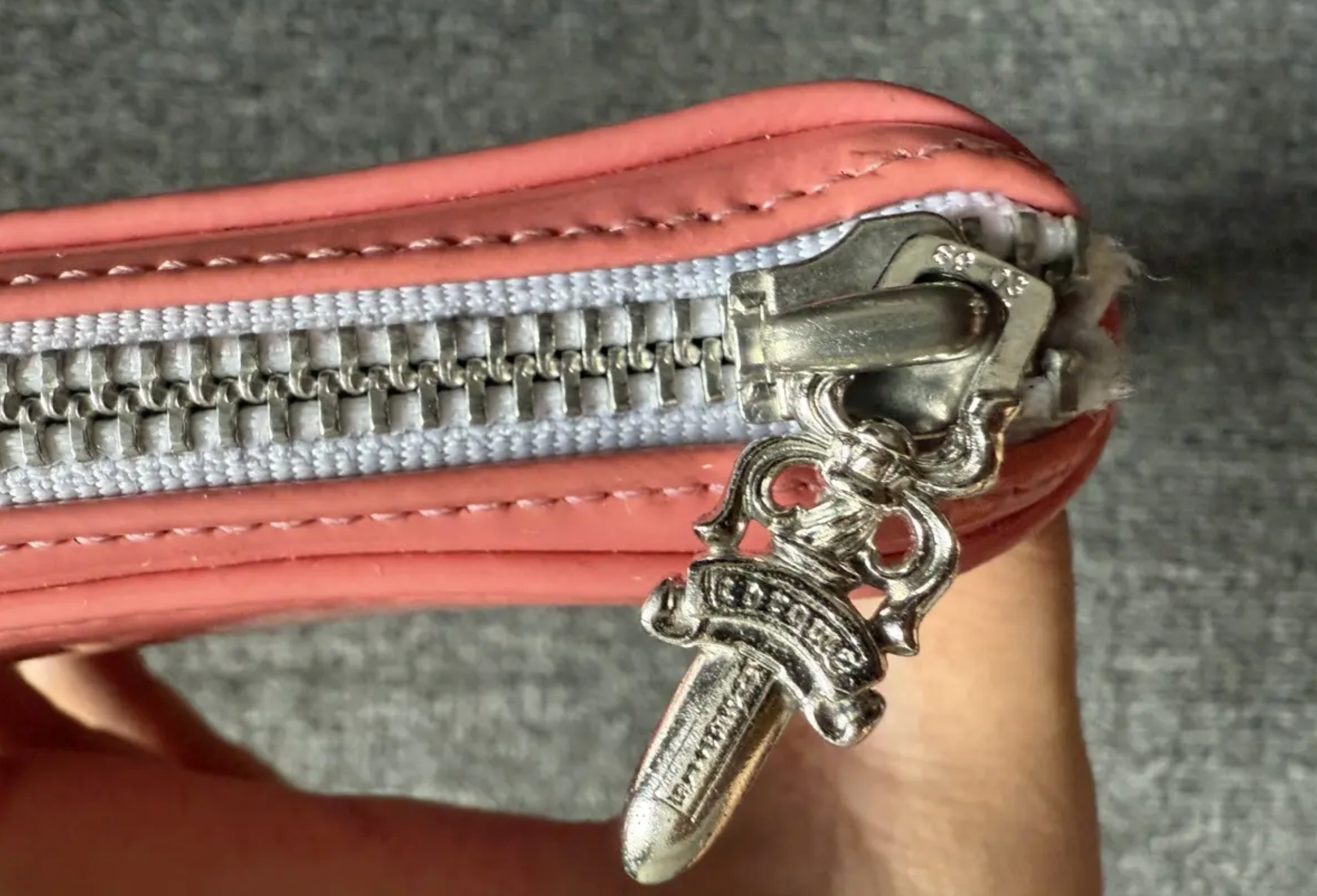 Chrome Hearts triple cross leather wallet