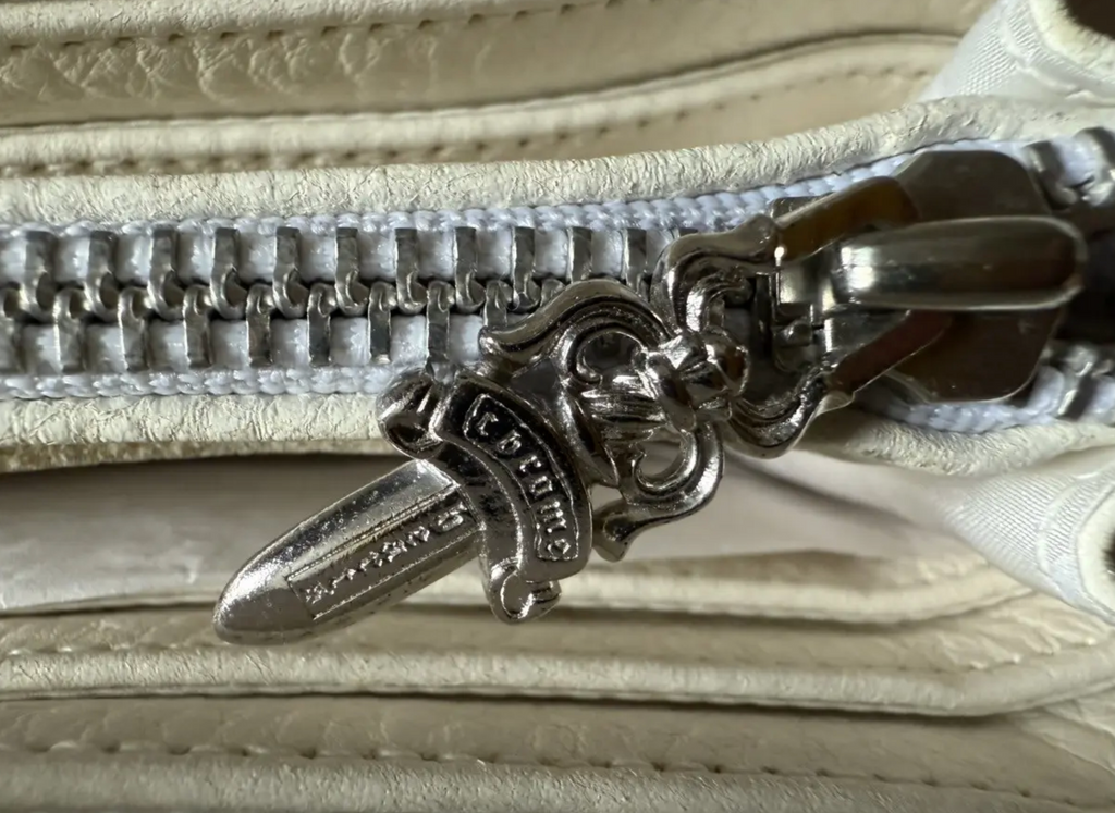 Chrome Hearts triple cross leather wallet
